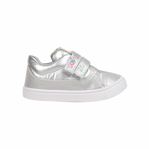 Zapatillas Doble Abrojo Plata Heyday (20704)
