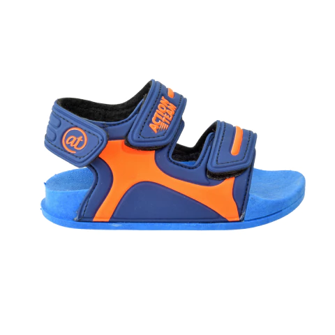Sandalias Baby Azul Naranja Action Team (00163)