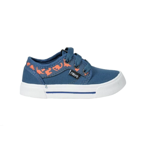 Zapatillas Urbanas Toluca Azul-Naranja Rave (754)