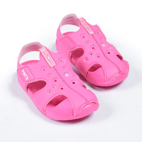 Sandalias Cerradas Fucsia Bebe Plumitas (38062)