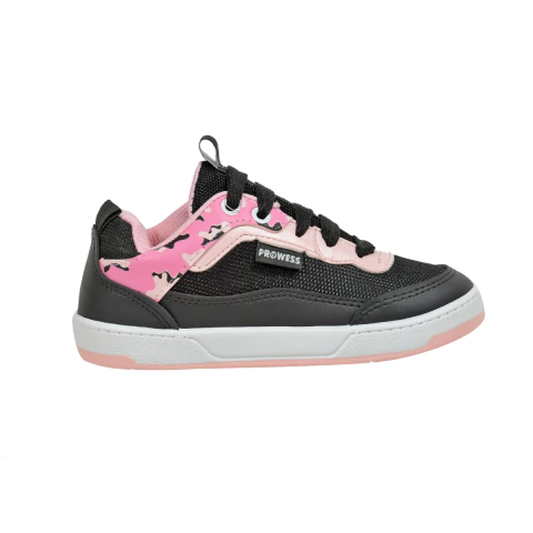 Zapatillas Urbanas Negro Print Rosa Prowess (62153)