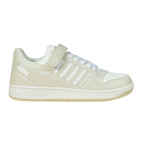 Zapatillas Urbanas Abrojo y Cordon Beige-Blanco Airness (18722)