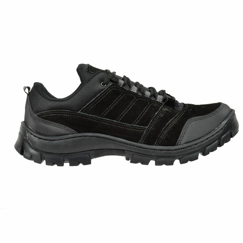 Zapatillas Trekking Rizzo Hombre Gamuza Negro Gaelle (3971)