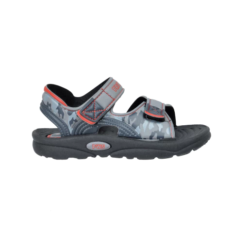 Sandalias De Goma Gris-Rojo Prowess (7538)