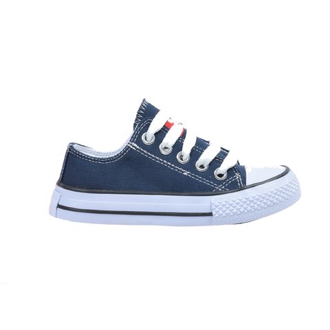 Zapatillas Urbanas Lona Puntera Azul Flecha (22302)