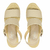 Sandalias Doble Tira Con Taco Beige Ziofra (4853) - AL COSTO CALZADO