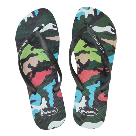 Ojotas Camufladas Verde Hombre Hawaianas (80085)