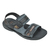 Sandalias Doble Abrojo Negro Alfa Calzados (6901161) - comprar online