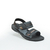 Sandalias Doble Abrojo Negro Alfa Calzados (6901161) - tienda online