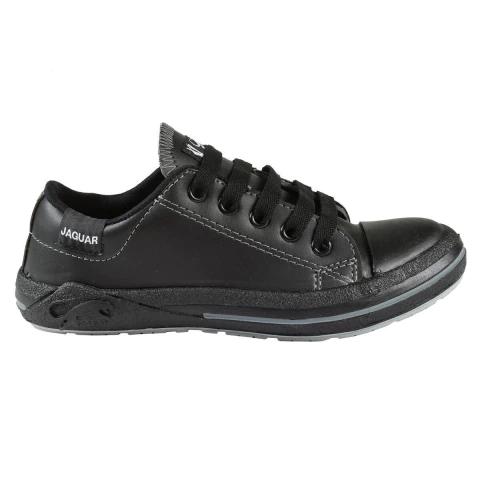 Zapatillas Jaguar Colegial Cordon Negro (04101)