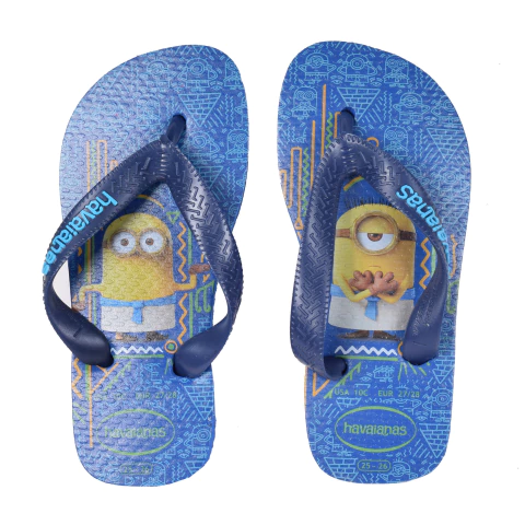 Ojotas Havaianas Kids Minions Azul (3126)