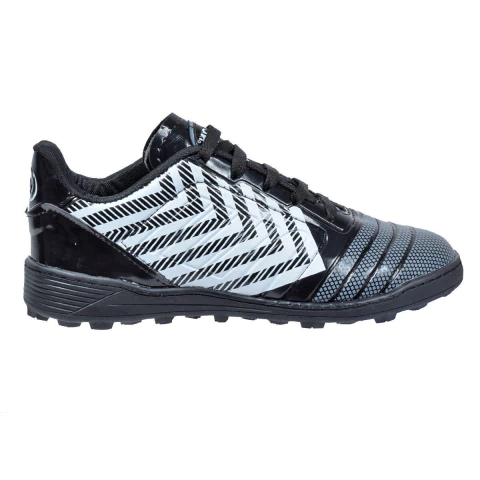 Botines Futbol Negro Rayas Dama Action Team (10231)