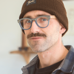 Anteojos de madera, acetato y acero Dublin