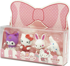 BORRACHA HELLO KITTY C/4 MANIA DE STICKER