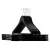 Percha Madera Premium Pack X10 Laquedas Negra Gancho Metal