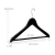 Percha Madera Premium Pack X10 Laquedas Negra Gancho Metal - comprar online