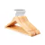 Percha Madera Pack X10 Laquedas Color Natural Gancho Metal - comprar online