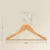 Percha Madera Pack X10 Laquedas Color Natural Gancho Metal en internet