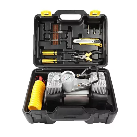 Compresor de Aire 628 Kit Auxilio Pinchadura + Herramientas