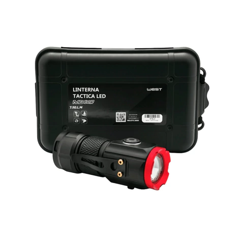 Mini Linterna Portatil Tactica Aluminio MX27 Led Recargable USB-C 750LM