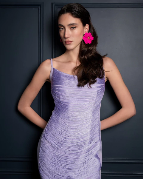 A159112 Flores grandes metálicas Fucsia - buy online