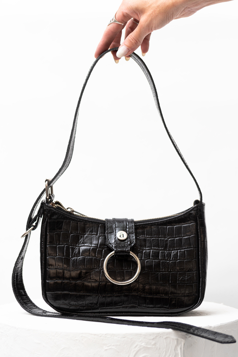 CARTERA BIRKIN Negro croco - comprar online