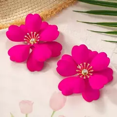 A159112 Flores grandes metálicas Fucsia en internet