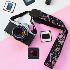 Correa para Cámaras Fotográficas Hongos Negro