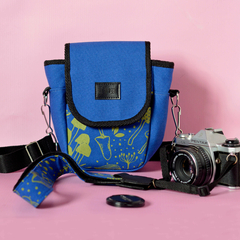 Estuche para Cámaras Estampado Hongos Azul - comprar online