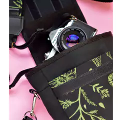 Estuche para Cámaras Fotográficas Jardín Negro
