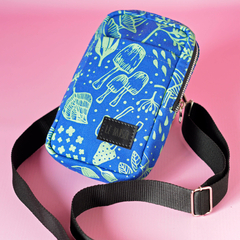 Minibag Estampado Hongos Azul