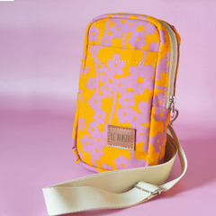 Minibag Estampado Margaritas Mostaza