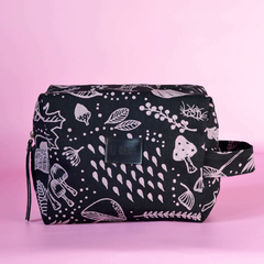 Necessaire Cubo Hongos Negro - comprar online