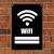 Cartel Wifi 20x30 Cm - comprar online