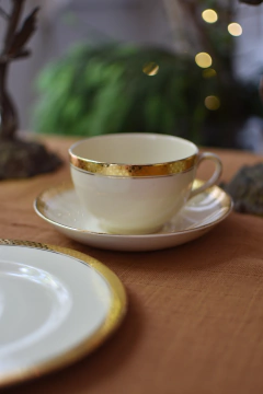 Trío de té de loza inglesa Maddock - comprar online