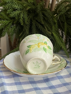 Trío de té de porcelana inglesa New Chelsea - El aparador decó