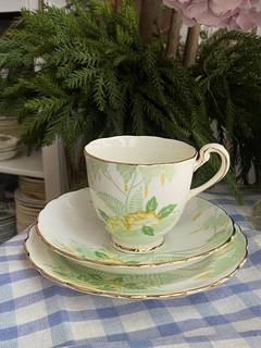 Trío de té de porcelana inglesa New Chelsea