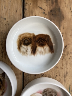 Compotera de porcelana japonesa Pekinés mide 10 x 3 cm