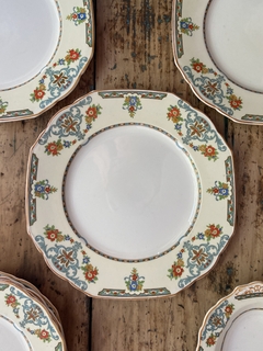 Plato playo de loza inglesa Grindley Ivory 25 cm x unidad