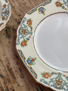 Plato playo de loza inglesa Grindley Ivory 25 cm x unidad - comprar online