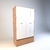 Placard 120cm 4 Ptas y 2 cj #6006
