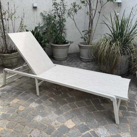 Reposera Yoga Plegable Aluminio y Textileno - comprar online