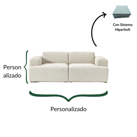 Sofá Adler (2 Cuerpos) - HolaCasa | Muebles y Deco de Diseño | Banfield, Buenos Aires