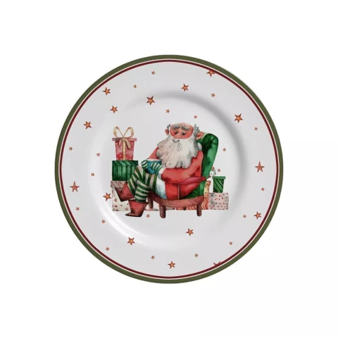 Platos de postre x6 - Father Christmas