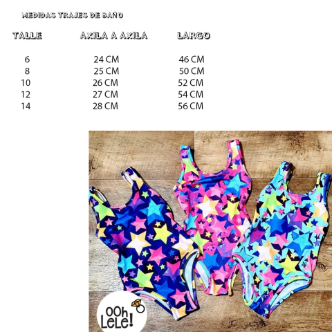 Medida Trajes de Baño
