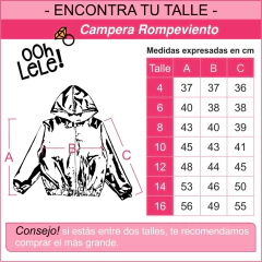 Rompeviento Metalizado T-4/6 - Ooh! Lele