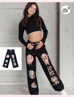 Jean Wide Negro Capy - comprar online