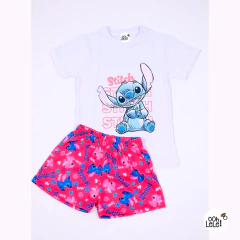 Pijama Stitch Pink T-6/12