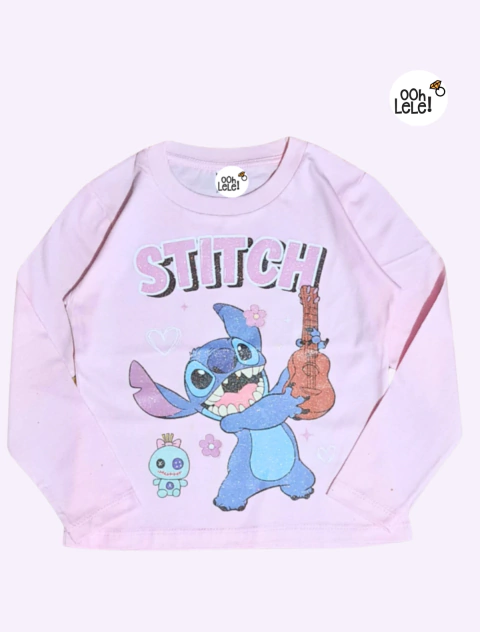 REMERA STITCH GLITTER - comprar online