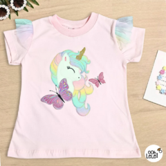 Remera Unicornio Mariposa